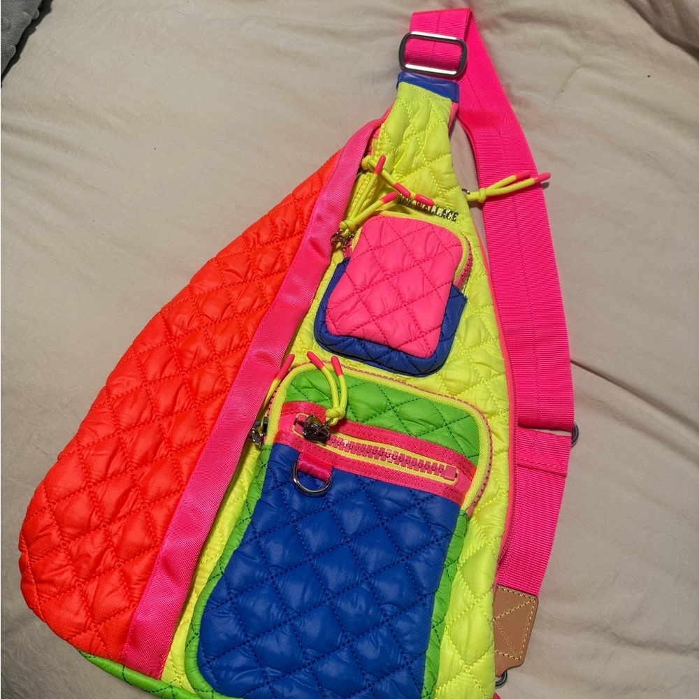 MZ Wallace Neon Colorblock Sling Bag